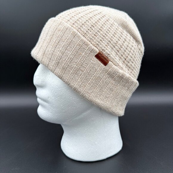 Columbia Accessories - Columbia Beanie Hat Loma Vista Womens Ribbed Knit Dark Stone Cream